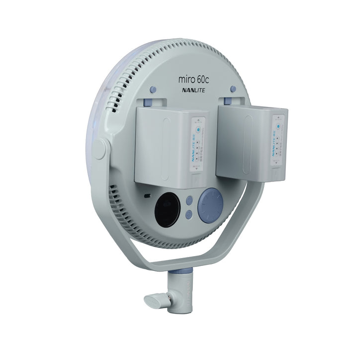 Nanlite Miro 60c LED RGBW Round Panel Light Mint Blue