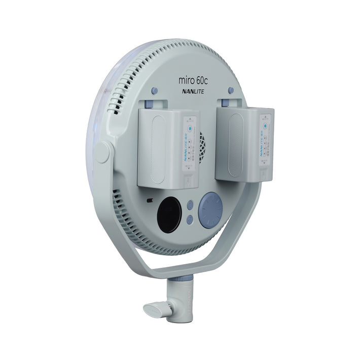 Nanlite Miro 60c LED RGBW Round Panel Light Mint Blue