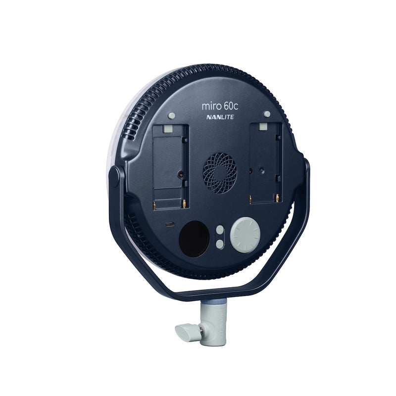Nanlite Miro 60c LED RGBW Round Panel Light Midnight Blue