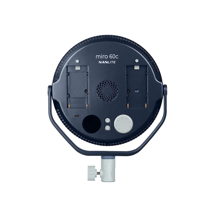 Nanlite Miro 60c LED RGBW Round Panel Light Midnight Blue