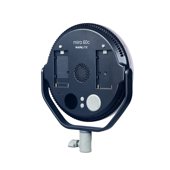 Nanlite Miro 60c LED RGBW Round Panel Light Midnight Blue