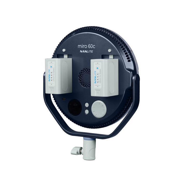 Nanlite Miro 60c LED RGBW Round Panel Light Midnight Blue