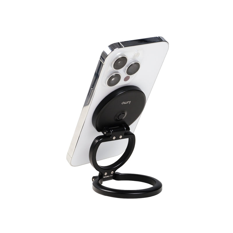 Nanlite Lumo Phone Ring Light MagSafe Compatible Polar Black