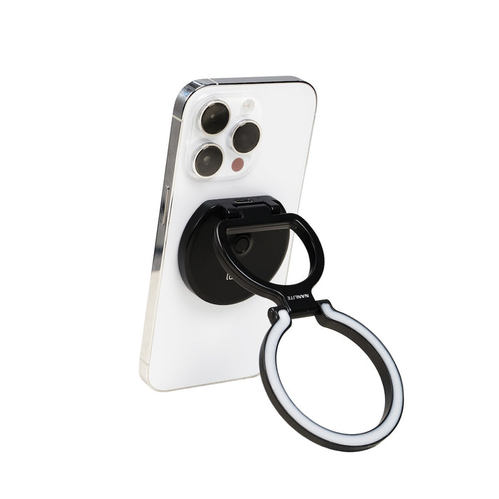 Nanlite Lumo Phone Ring Light MagSafe Compatible Polar Black