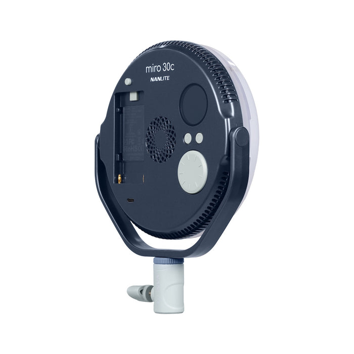 Nanlite Miro 30c LED RGBW Round Panel Light Midnight Blue