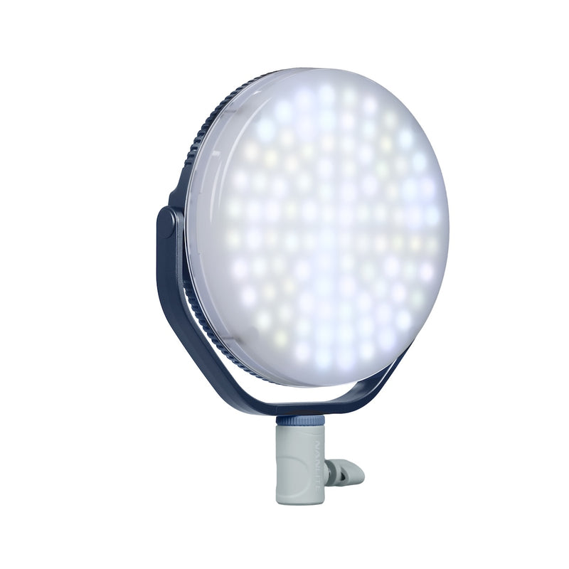 Nanlite Miro 30c LED RGBW Round Panel Light Midnight Blue