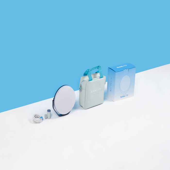 Nanlite Miro 30c LED RGBW Round Panel Light Midnight Blue