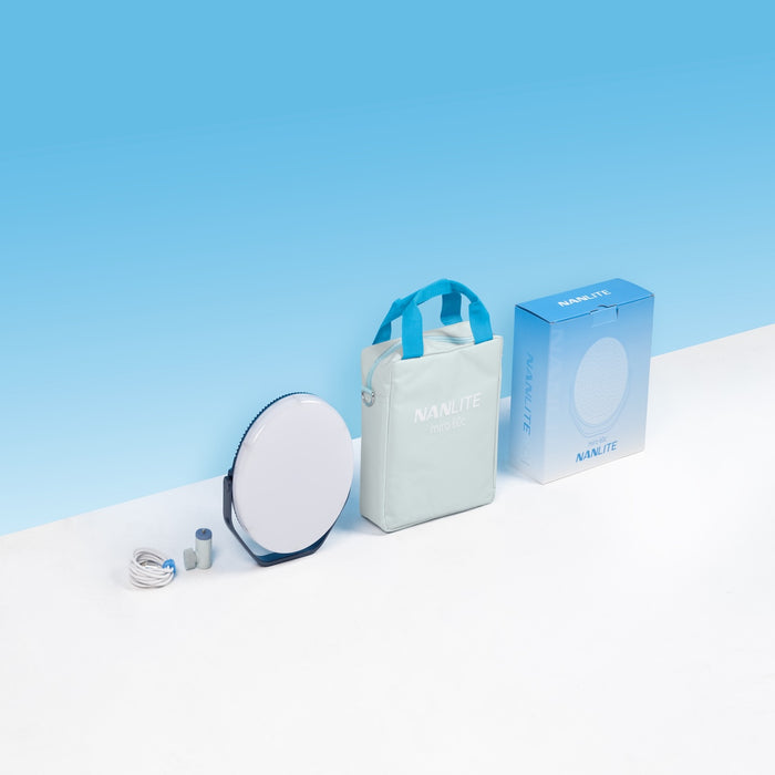 Nanlite Miro 60c LED RGBW Round Panel Light Midnight Blue