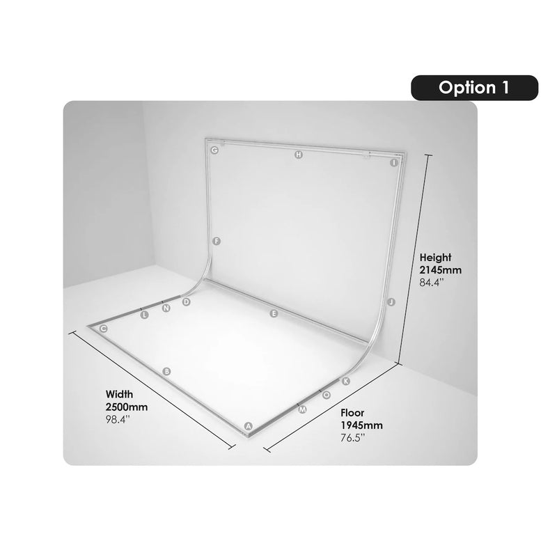 EasiFrame Curved Portable Cyclorama Frame Only