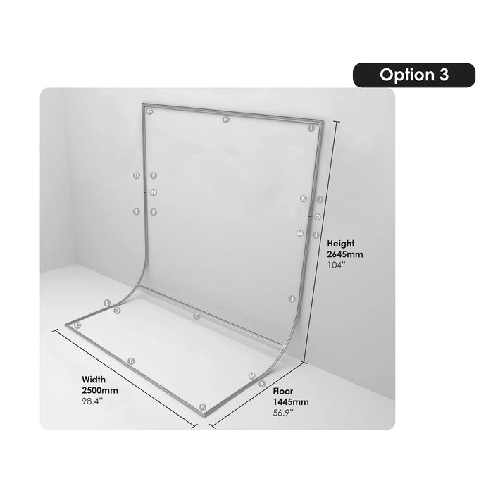 EasiFrame Curved Portable Cyclorama Frame Only