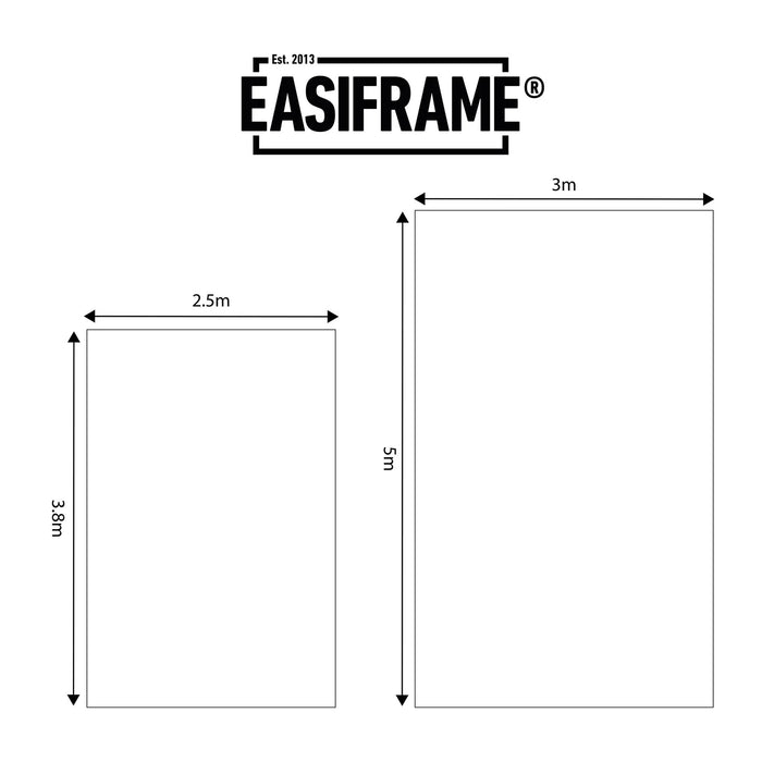Easiframe White Fabric Skin for Curved Portable Cyclorama