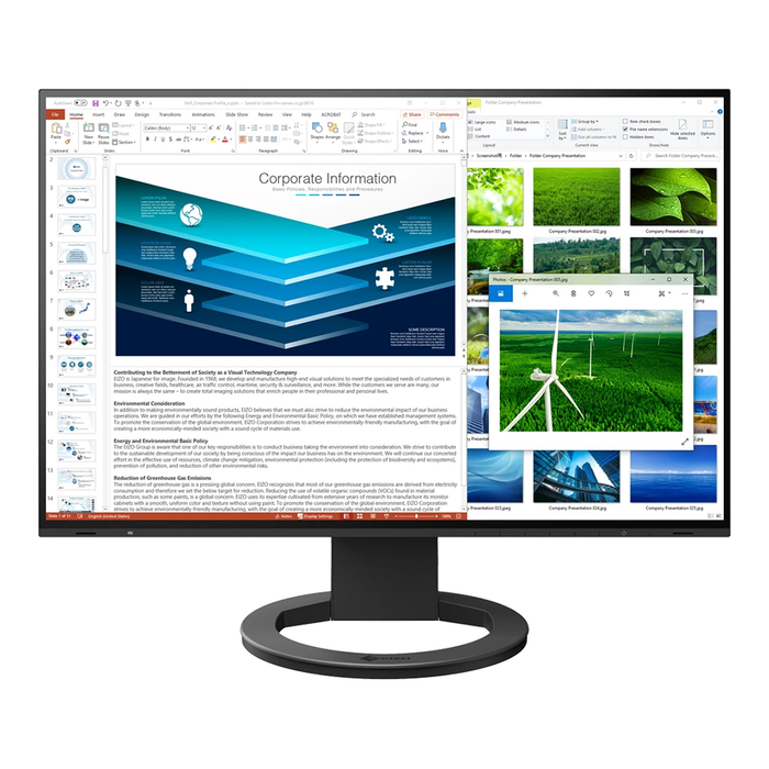 EIZO FlexScan EV2485-BK 24 Inch Full HD Monitor - Black EIZO FlexScan EV2485-BK 24 Inch Full HD Monitor - Black