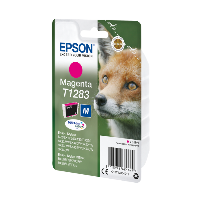 Epson T1283 Fox DURABrite Ultra Single Ink Cartridge - Magenta