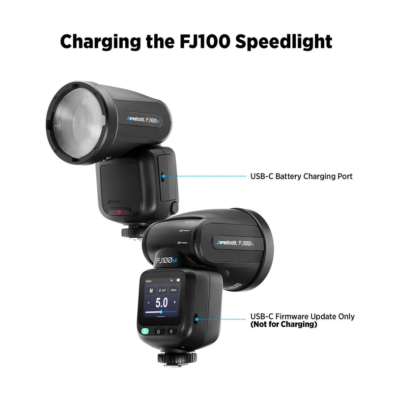 Westcott FJ100 M Multi-Brand Round Head TTL Touchscreen Speedlight 100Ws