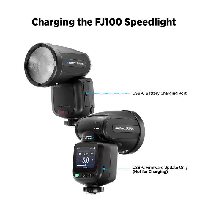 Westcott FJ100 M Multi-Brand Round Head TTL Touchscreen Speedlight 100Ws