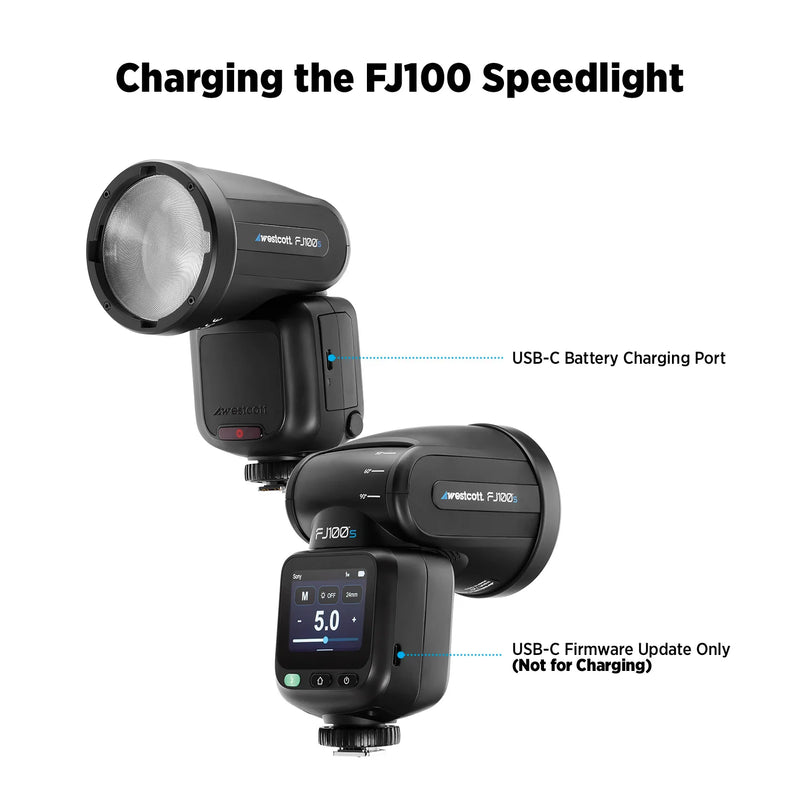 Westcott FJ100 S Sony Round Head TTL Touchscreen Speedlight 100Ws