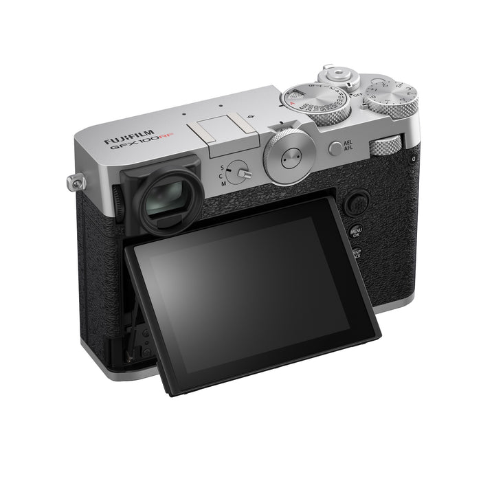 最新Fujifilm GFX100RF 緑色ハンドル Fujifilm GFX 100RF Camera Silver — The Flash Centre