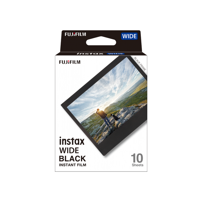 Fujifilm Instax Wide Film - Black Frame - 10 Sheets