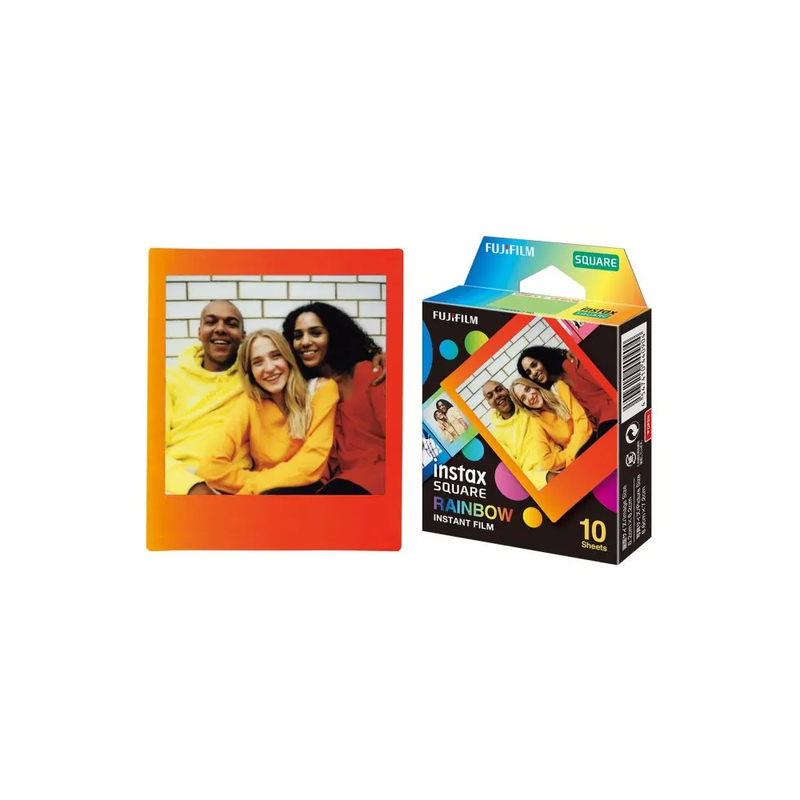 Fujifilm Instax Square Rainbow Frame Instant Film (10 Sheets)