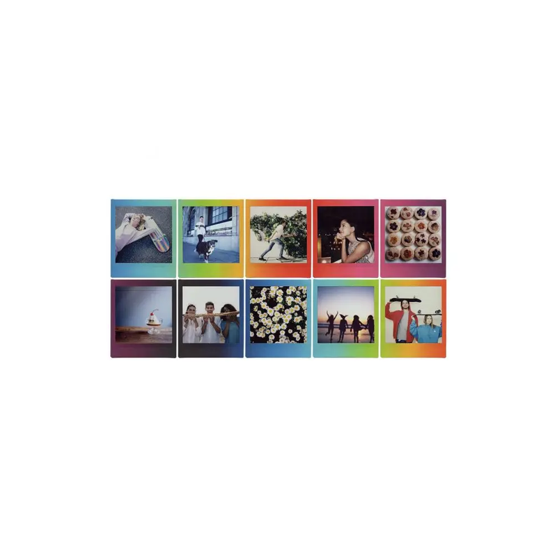 Fujifilm Instax Square Rainbow Frame Instant Film (10 Sheets)