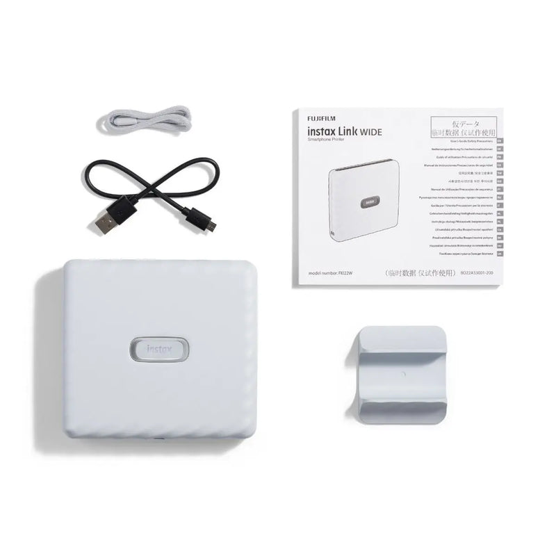 Fujifilm Instax Wide Link Smartphone Printer Ash White