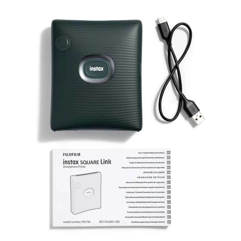 Fujifilm Instax Square Link Smartphone Printer Midnight Green