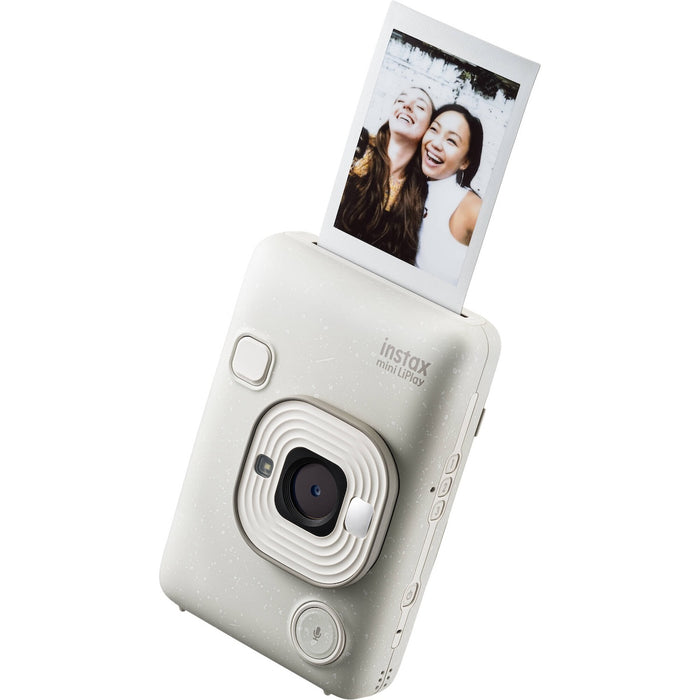 Fujifilm Instax Mini LiPlay Hybrid Instant Camera Misty White         