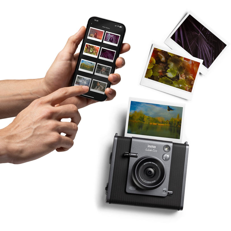 Fujifilm Instax Wide Evo Hybrid Instant Camera Black