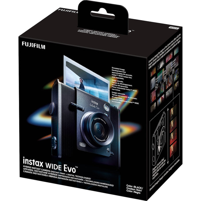 Fujifilm Instax Wide Evo Hybrid Instant Camera Black