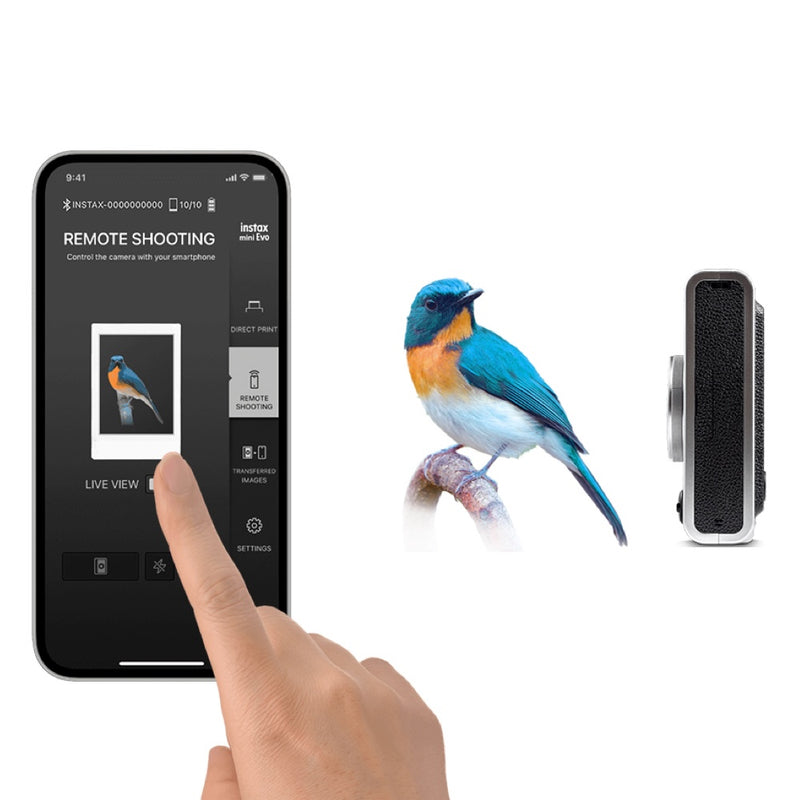 Fujifilm Instax Mini Evo Hybrid Instant Camera Black