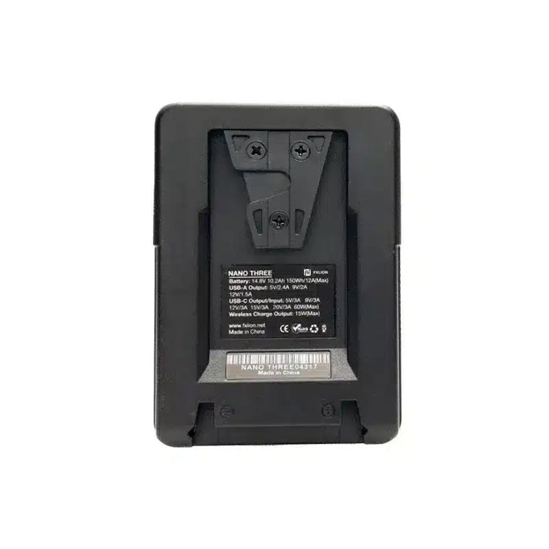FXLION Nano Three 14.8V 150Wh V-Mount Battery with USB & Wireless Charging