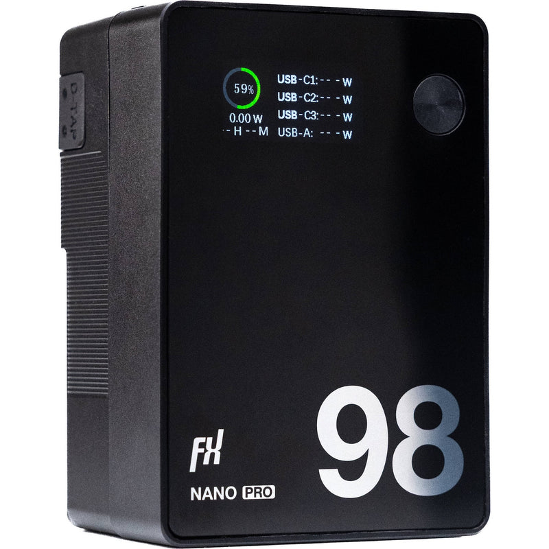 FXLION Nano Pro 14.4V 98Wh V-Mount Battery with USB-C PD 100W