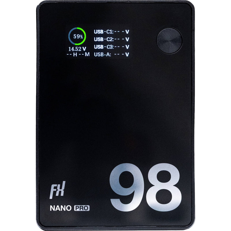 FXLION Nano Pro 14.4V 98Wh V-Mount Battery with USB-C PD 100W