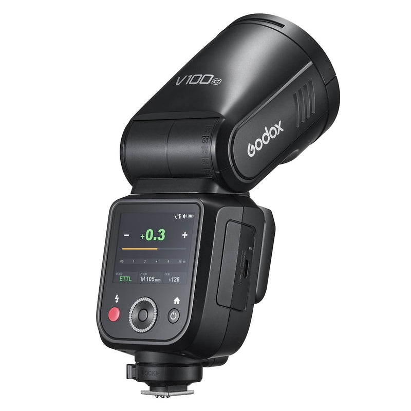 Godox V100 F 100Ws Round-Head TTL Speedlite for Fujifilm