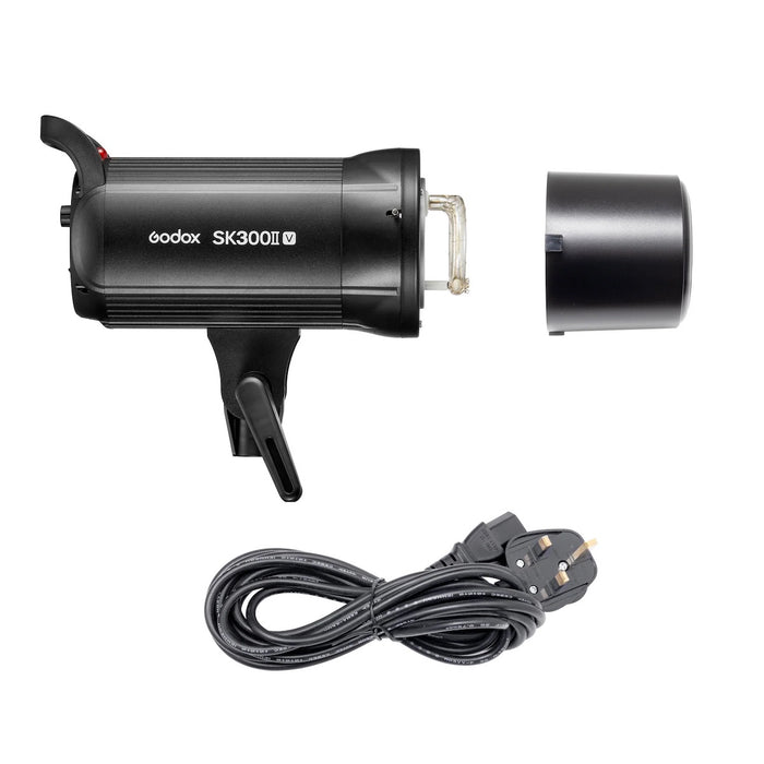 Godox SK300II-V Studio Flash Head with LED Modelling Lamp
