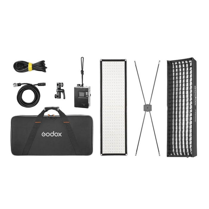 Godox FL200SR 1'x4' Flexible Mat RGB LED Light Panel Kit with Softbox