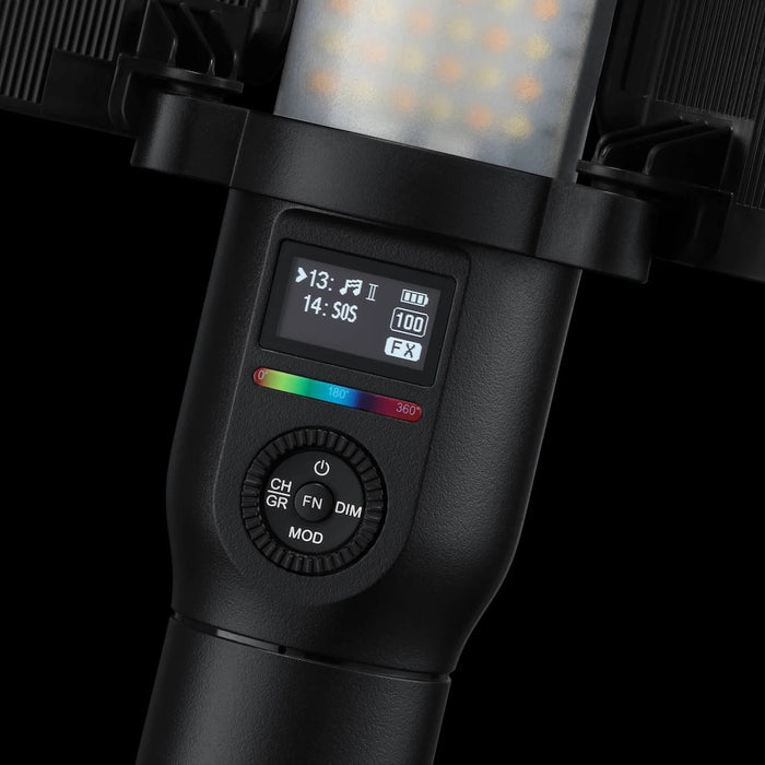 Godox LC500R Handheld LED RGB Light Stick with Barndoor