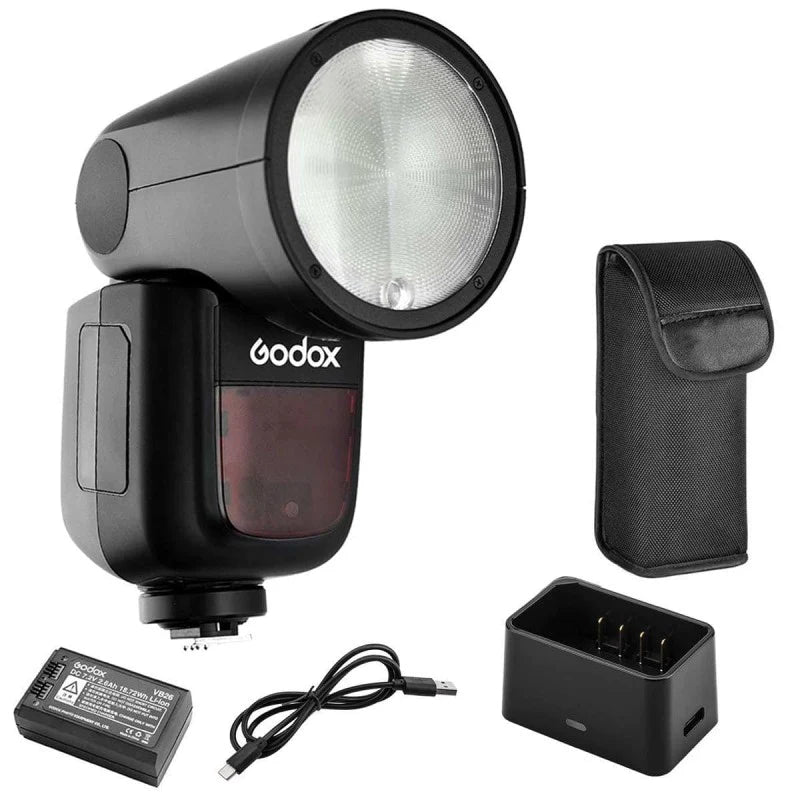 Godox V1N Round Head HSS/TTL Speedlight for Nikon with Battery