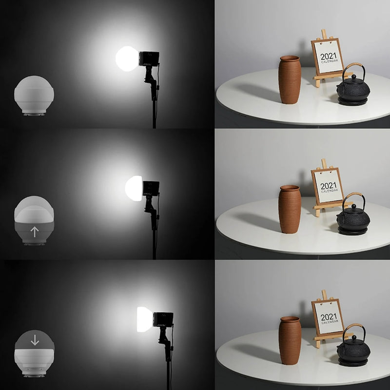 Godox ML-CD15 Omni-Directional Diffusion Sphere for Godox V1, V100, AD100, AD200 Round Flashes