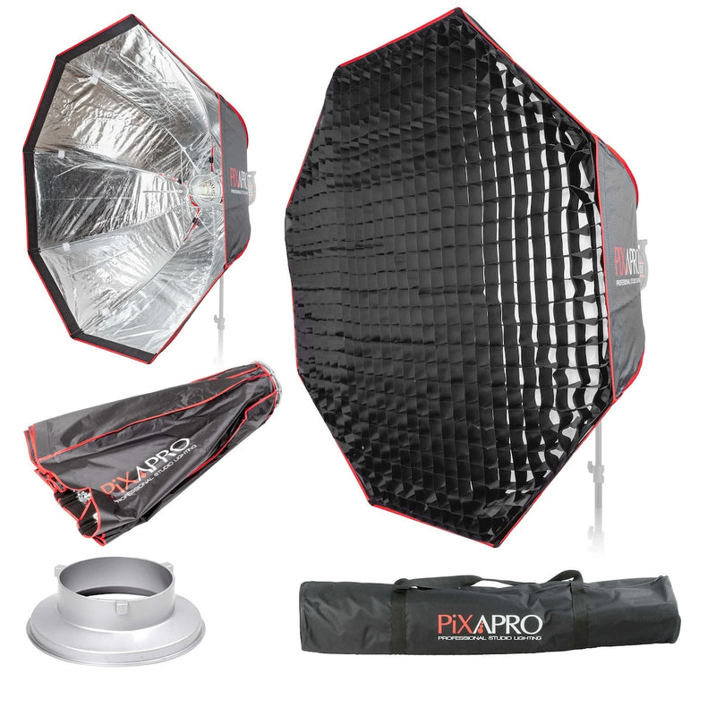Pixapro 120cm Octagonal Portable Umbrella Softbox With Grid