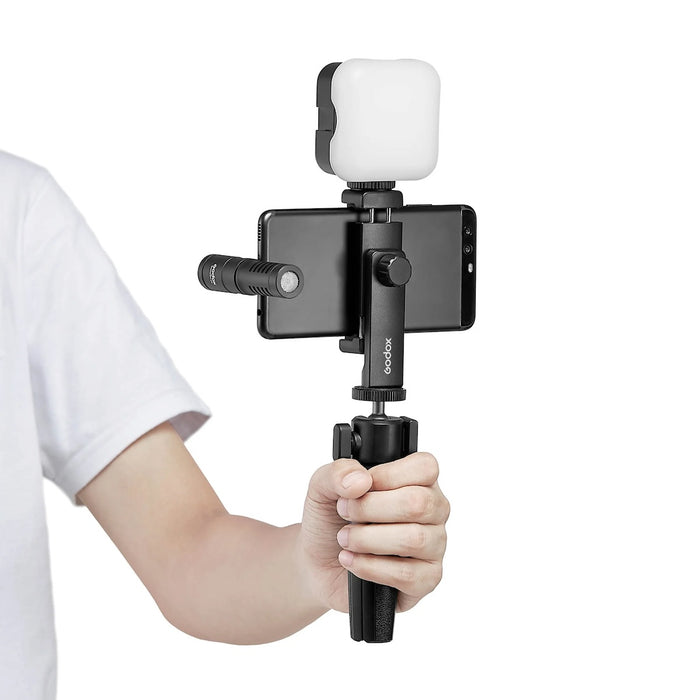 Godox All-In-One  VK2-LT Vlogging Kit With Bi-Colour LED Light