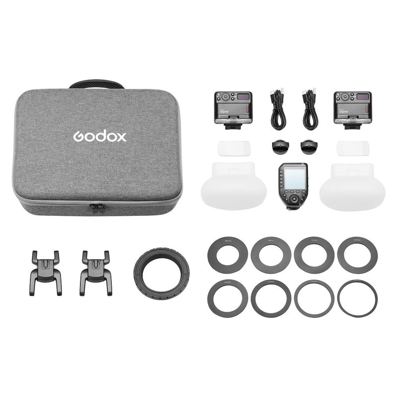 Godox MF12-DK1 Dental Flash Kit with Xpro II-S Trigger Kit for Sony