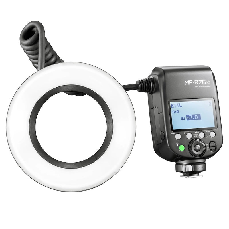 Godox MF-R76C On-Camera TTL Macro Ring Flash for Canon