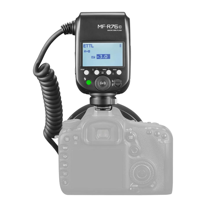 Godox MF-R76C On-Camera TTL Macro Ring Flash for Canon