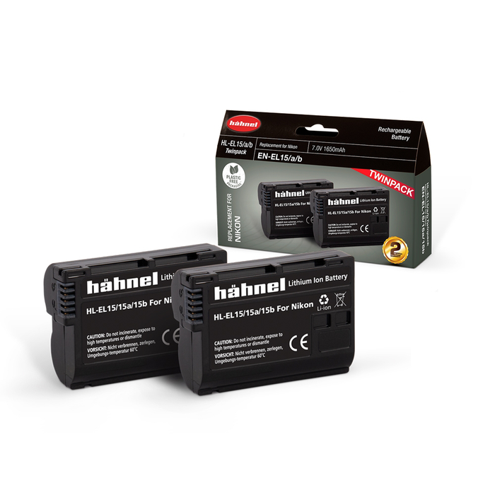 Hahnel HL-EL15HP Nikon Battery Twin Pack