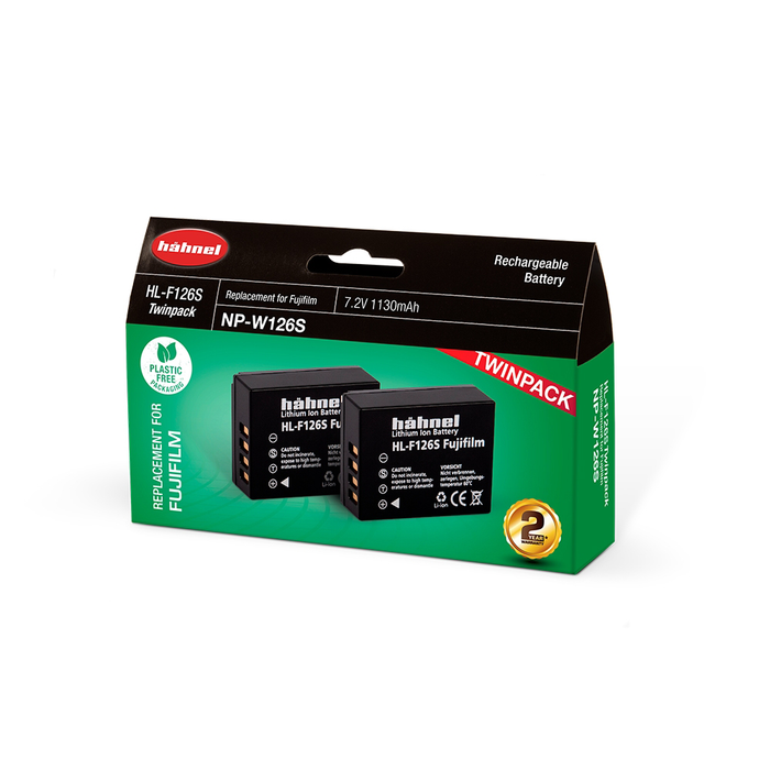 Hahnel HL-F126s Fujifilm Battery  Twin Pack