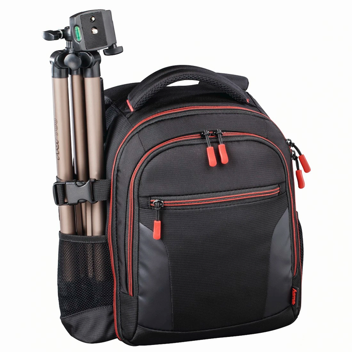Hama Miami 150 Camera Backpack - Black and Red