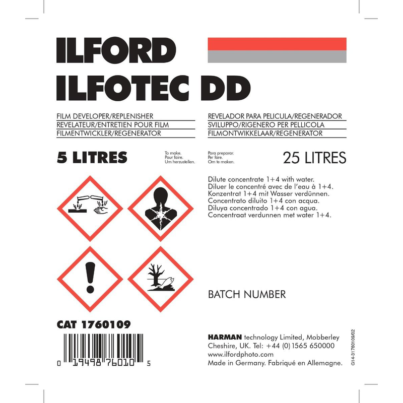 Ilford Ilfotec DD Replenishable Film Developer 5L