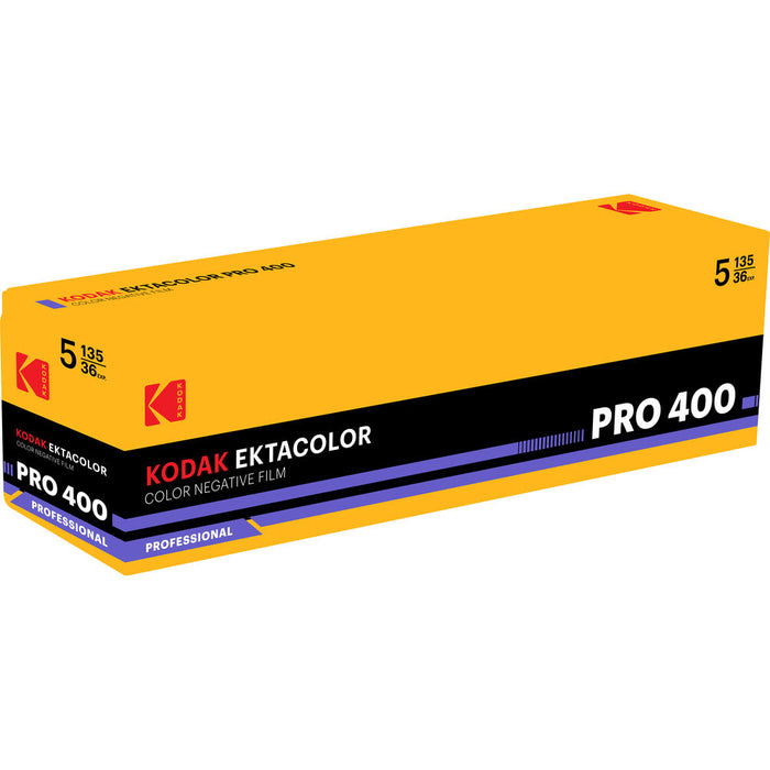 Kodak Ektacolor Pro 400 35mm Colour Film 36 Exp (5 Pack)