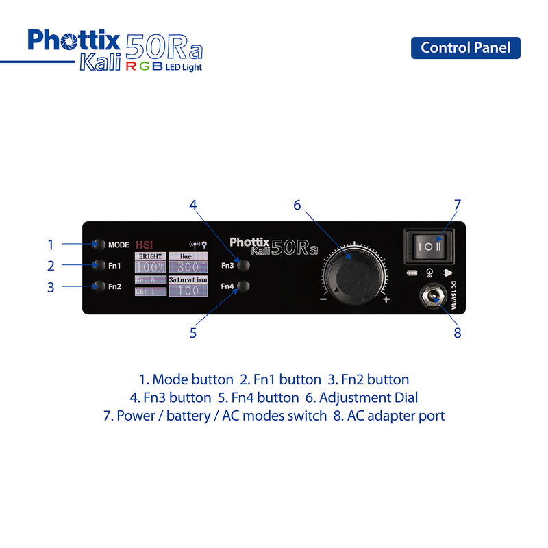 Phottix Kali 50Ra RGB Studio LED Twin Kit